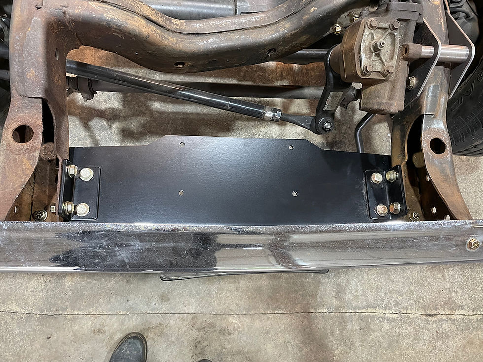 Thumbnail: 1977.5-79 Ford F250 Leaf Spring Bracket with Winch and Light Provisions F26AFL4