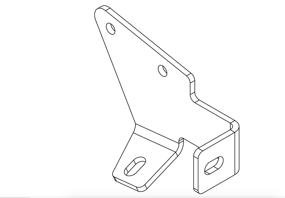 Thumbnail: 1967-1977 Ford F250 4wd and F350 2wd Front Bumper Brackets BB1