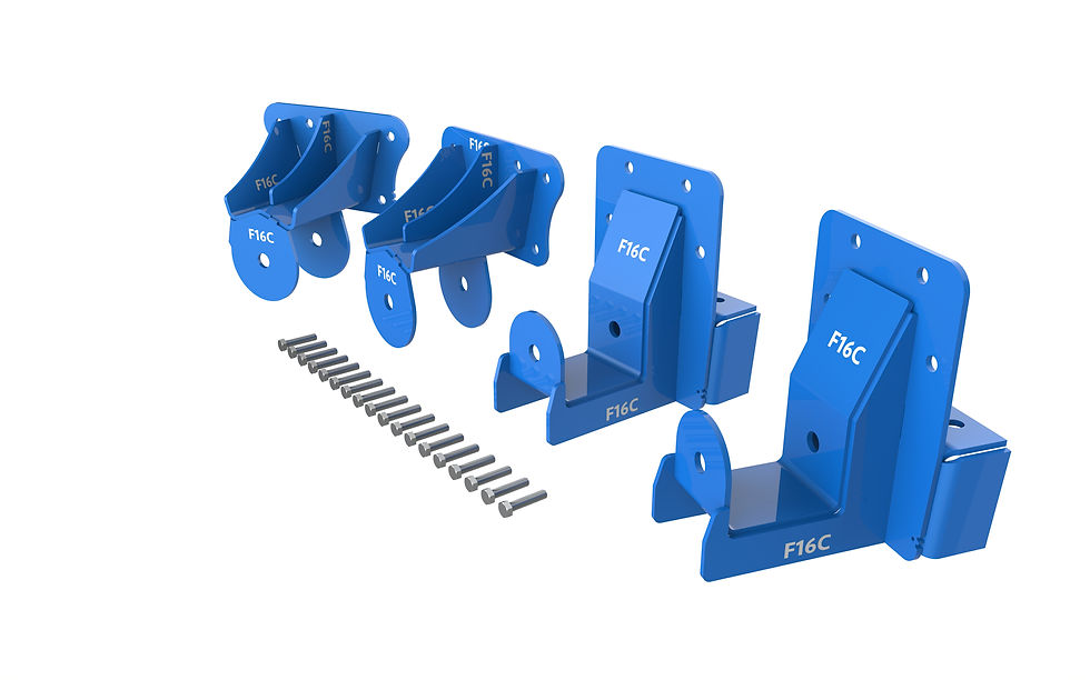 Thumbnail: 1967-72 F150 4wd Rear Leaf Spring Brackets for Super Duty Leaves F16CRLSD