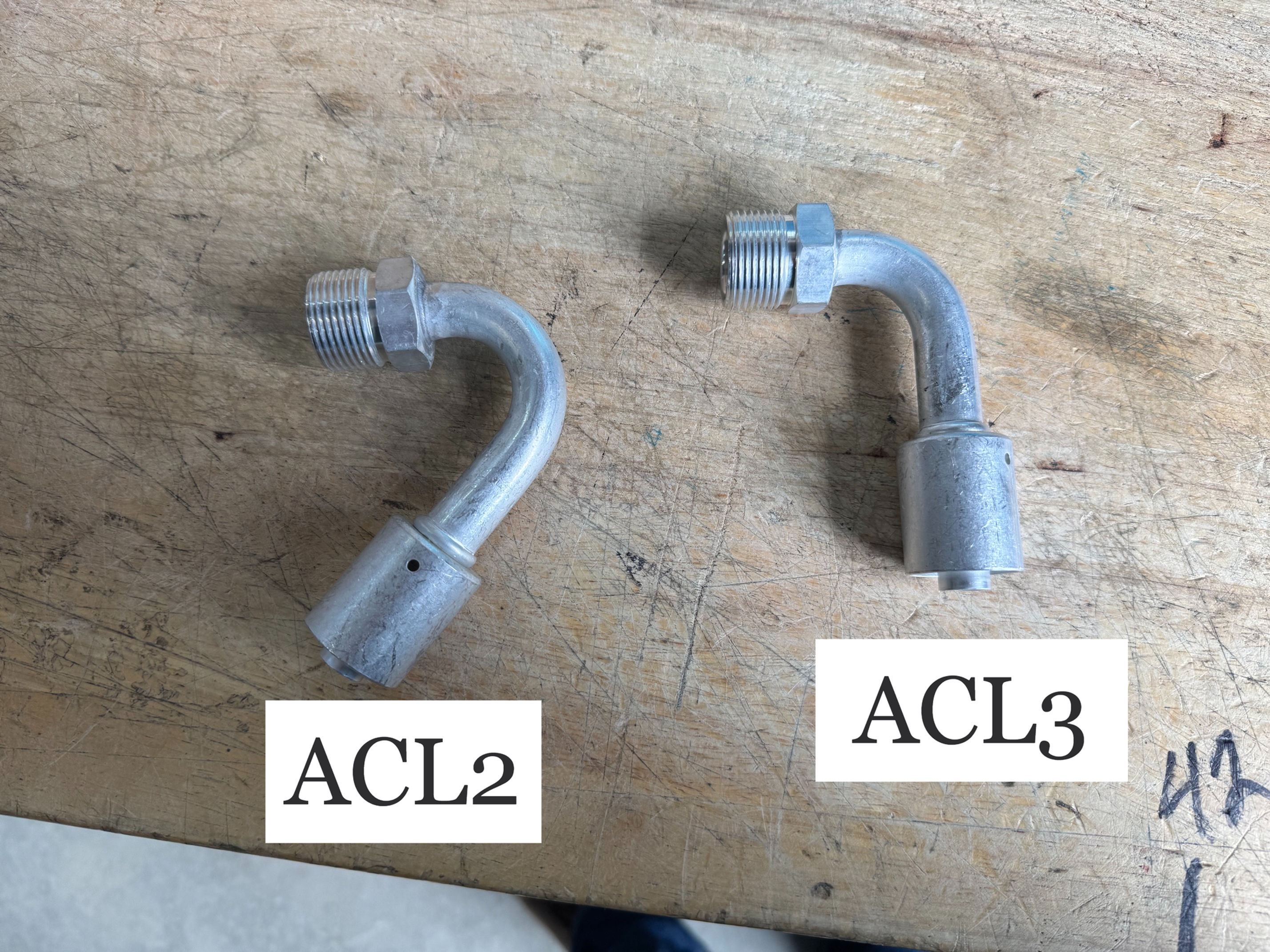ACL2 1976-1979 Ford Truck 135 Beadlock Air Conditioning Fitting #12 MIO #10 hose