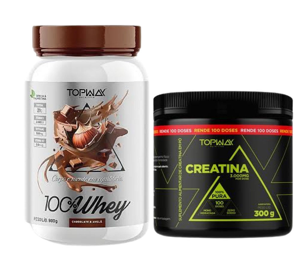 Combo Whey Concentrado 900g + Creatina 300g
