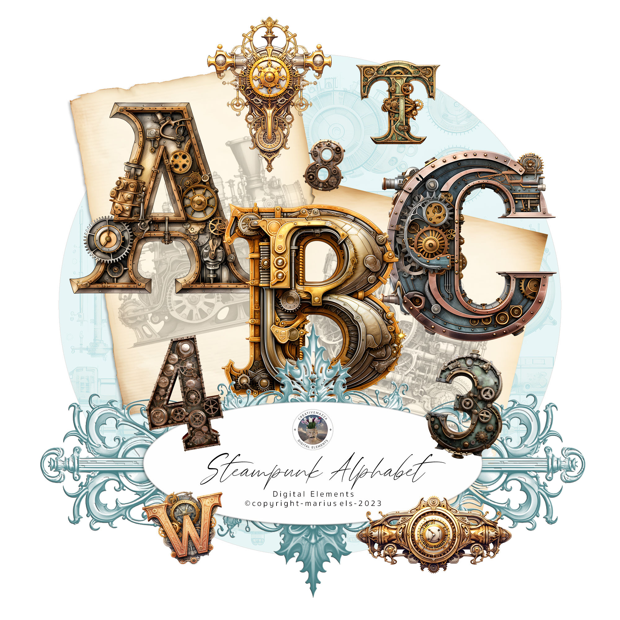 Steampunk Alphabet