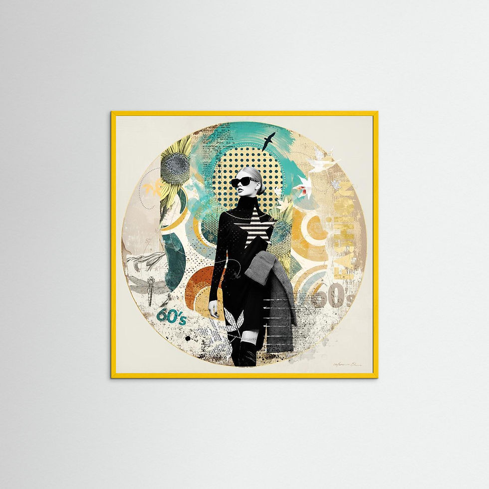 Thumbnail: Retro Circles - Sixties Icon - Fine Art Paper Prints