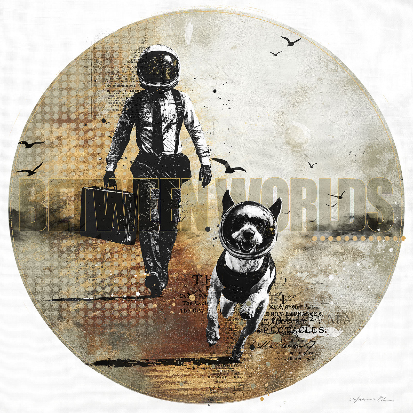 Between Worlds: Running - Canvas Prints