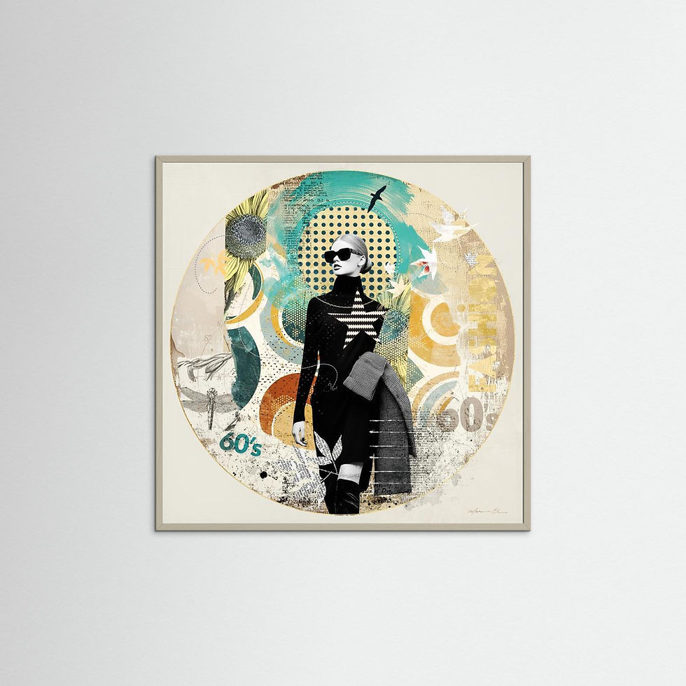 Thumbnail: Retro Circles - Sixties Icon - Fine Art Paper Prints
