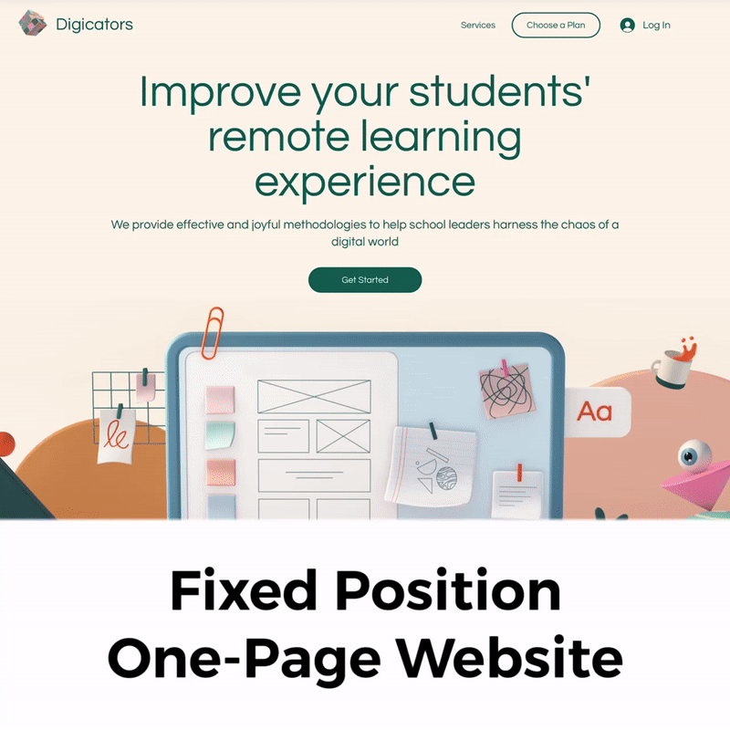 Thumbnail: One-Page Website