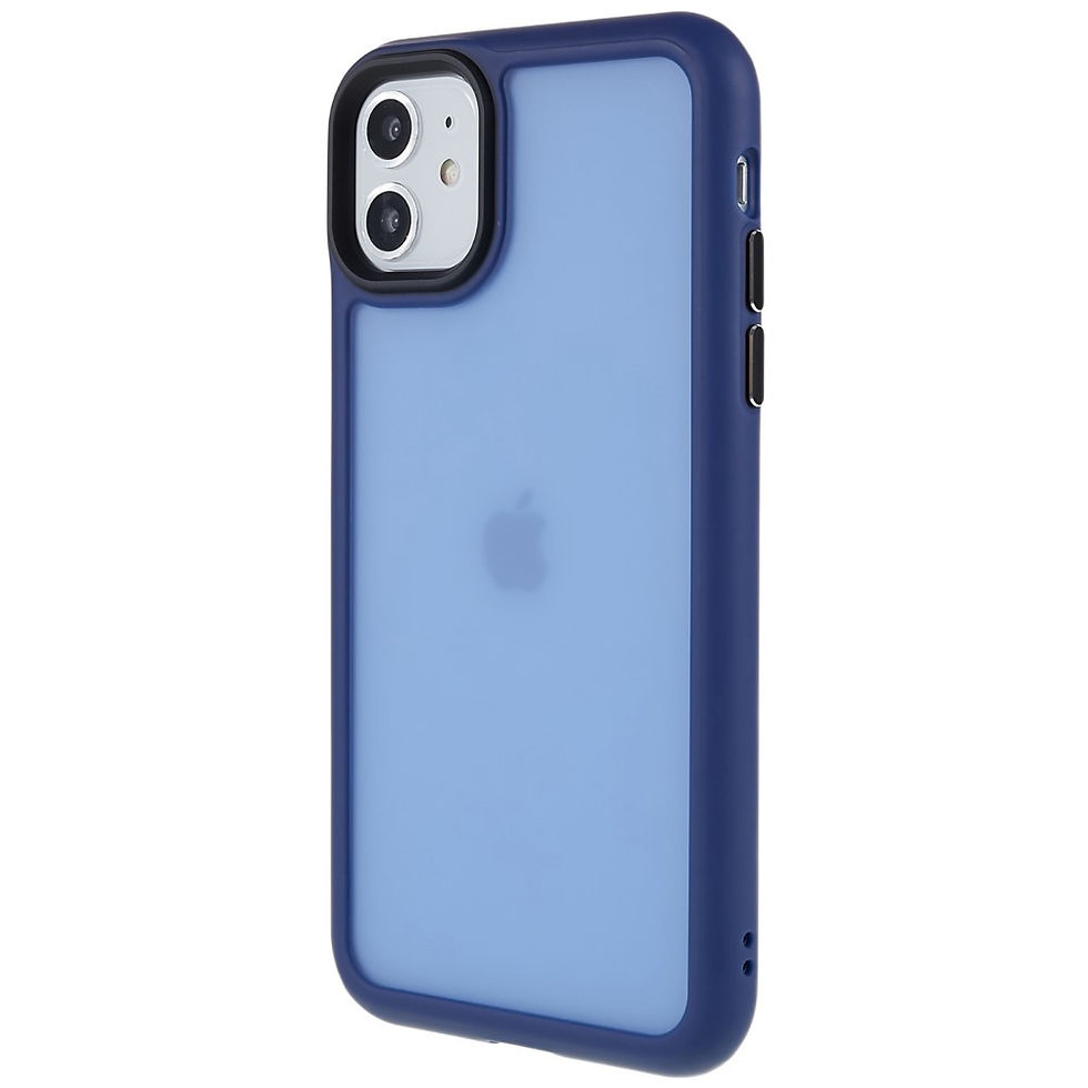 Thumbnail: For iPhone 11 6.1 inch Soft-Touch Series Matte Protective Cover PC + TPU Anti-fi