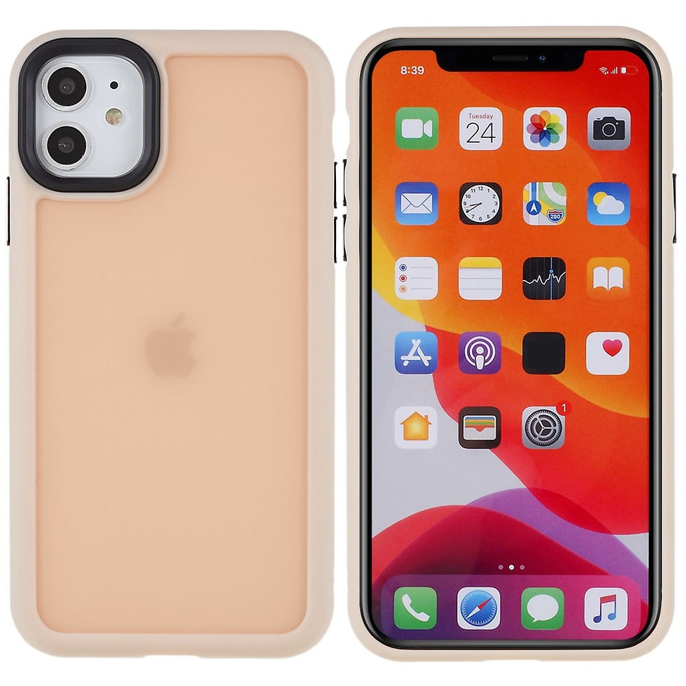 Thumbnail: For iPhone 11 6.1 inch Soft-Touch Series Matte Protective Cover PC + TPU Anti-fi