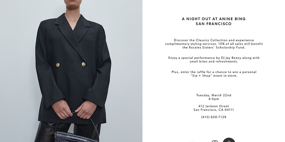 It's Mom's Night Out! Shop & Sip! Anine Bing in San Francisco!