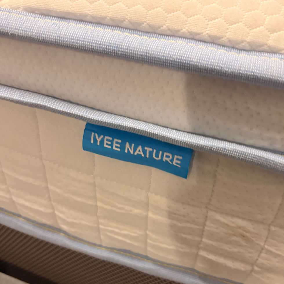Thumbnail: King size bed frame with mattress 
