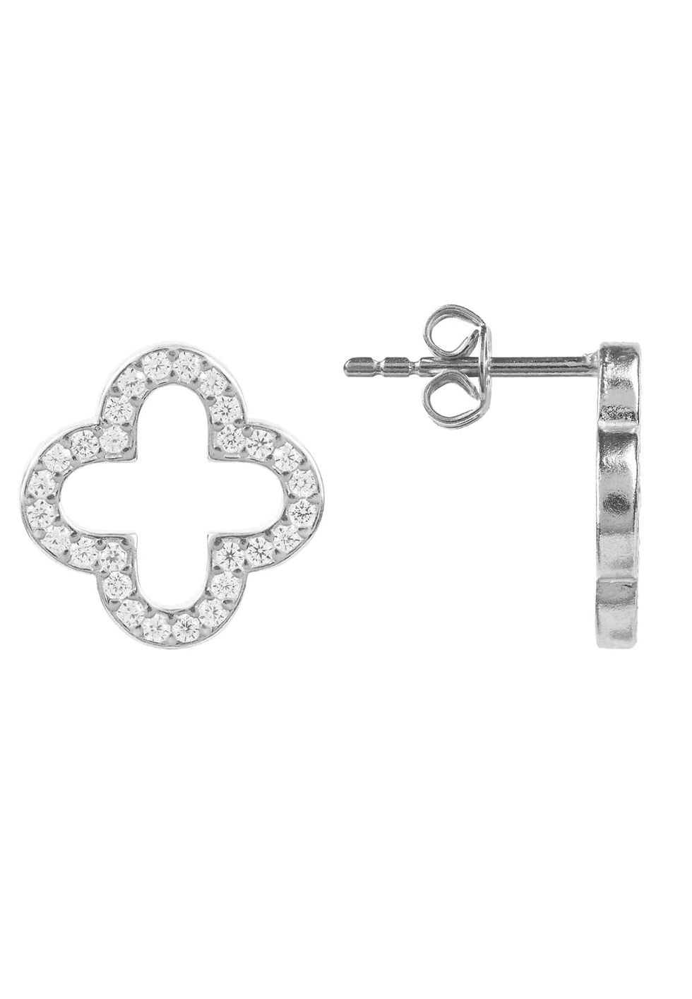 Thumbnail: Open Clover Earrings