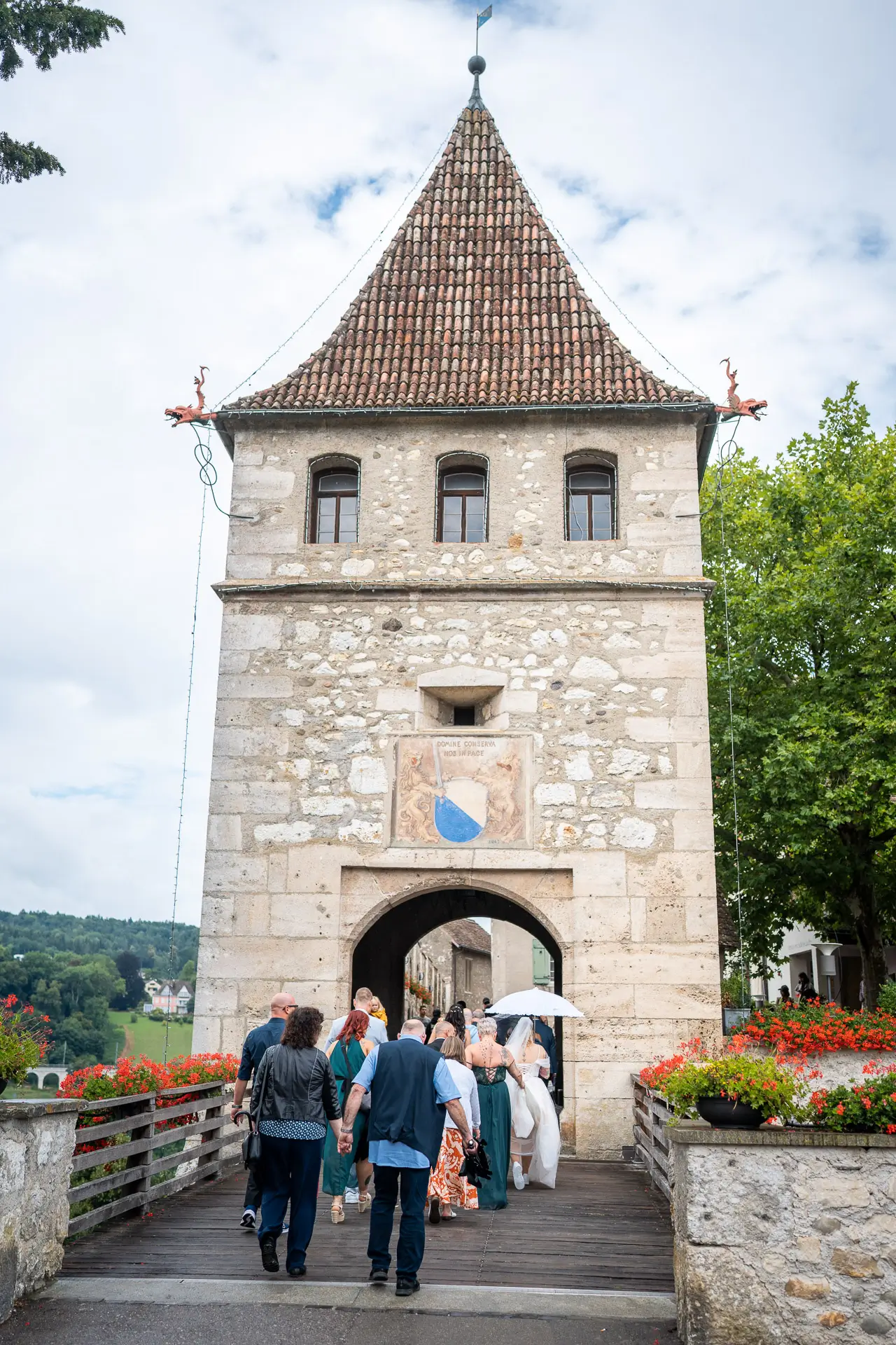 Standesamtliche Hochzeit im Schloss Laufen am Rheinfall