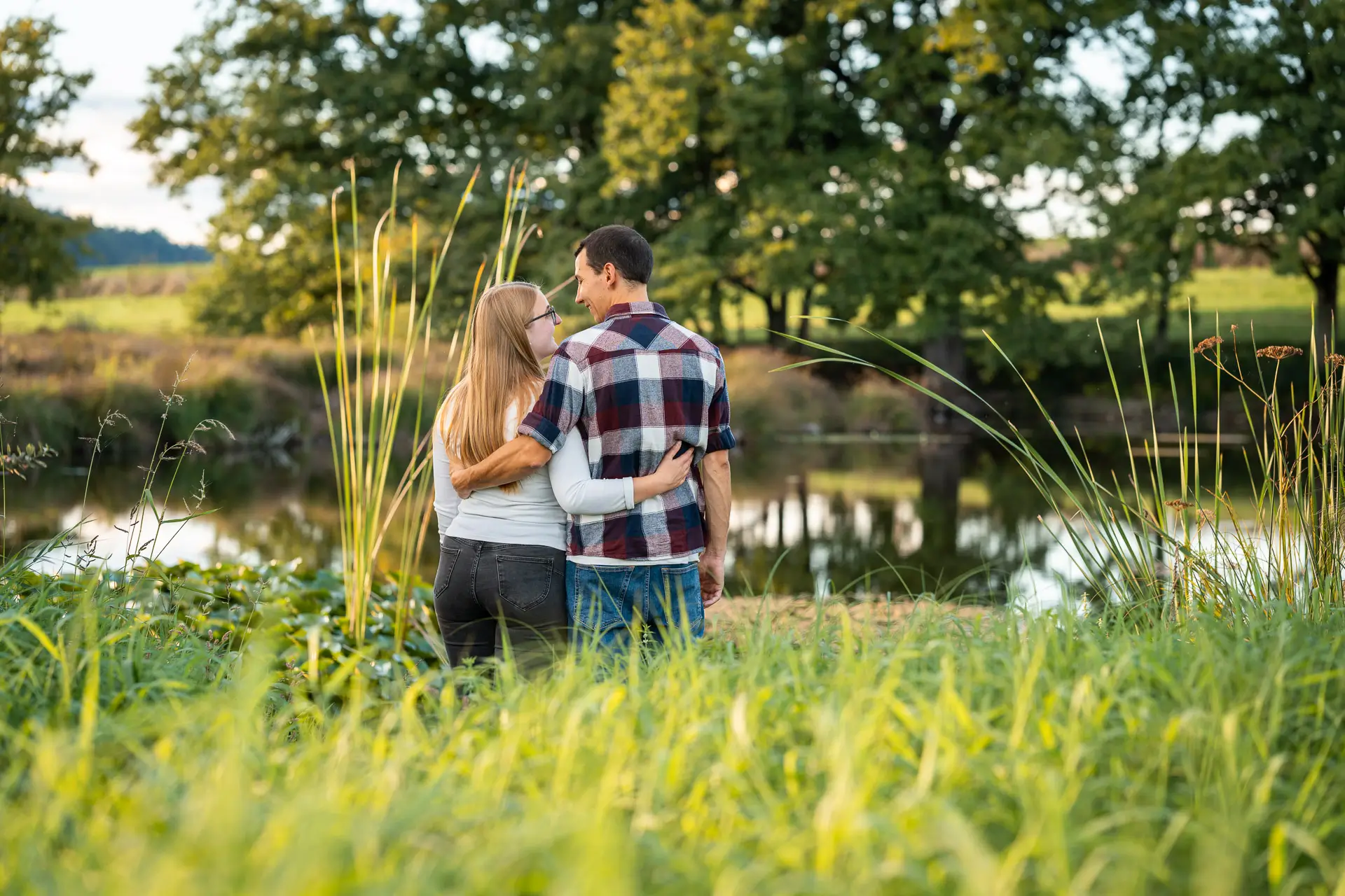 Abendstimmung beim Paarshooting im Zürcher Unterland