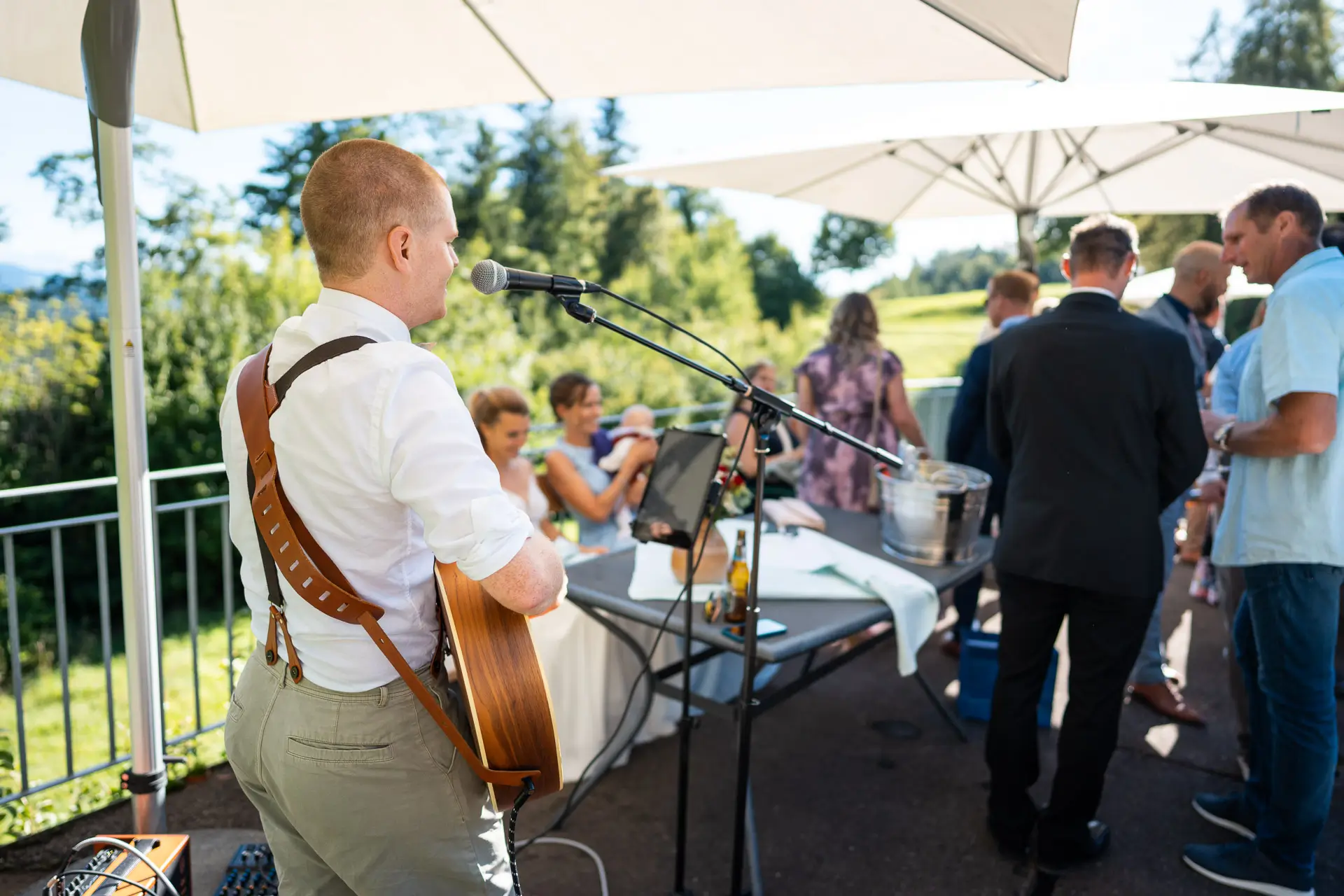Konzert während der Hochzeitsfeier