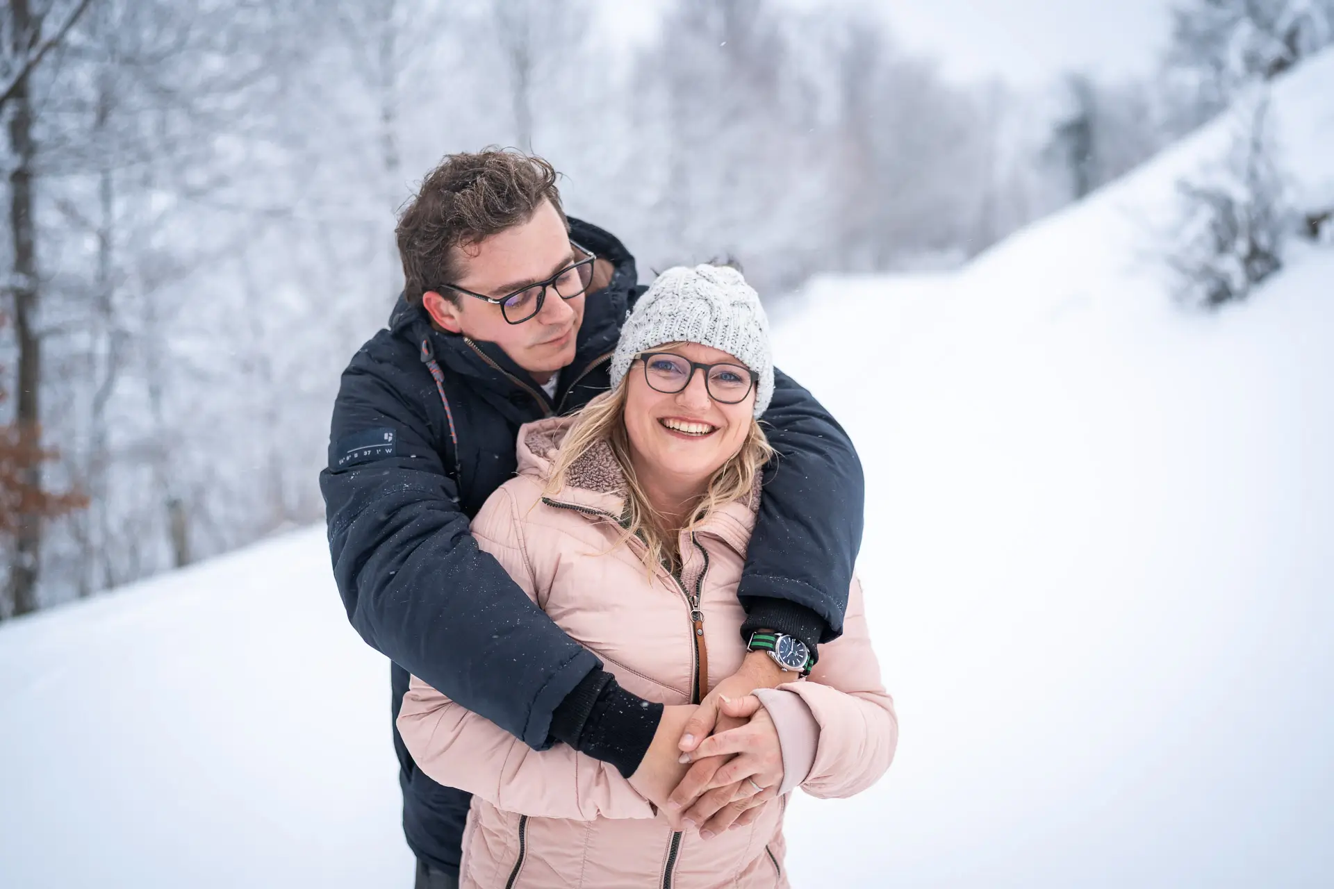 Shooting im Schnee Winterthur