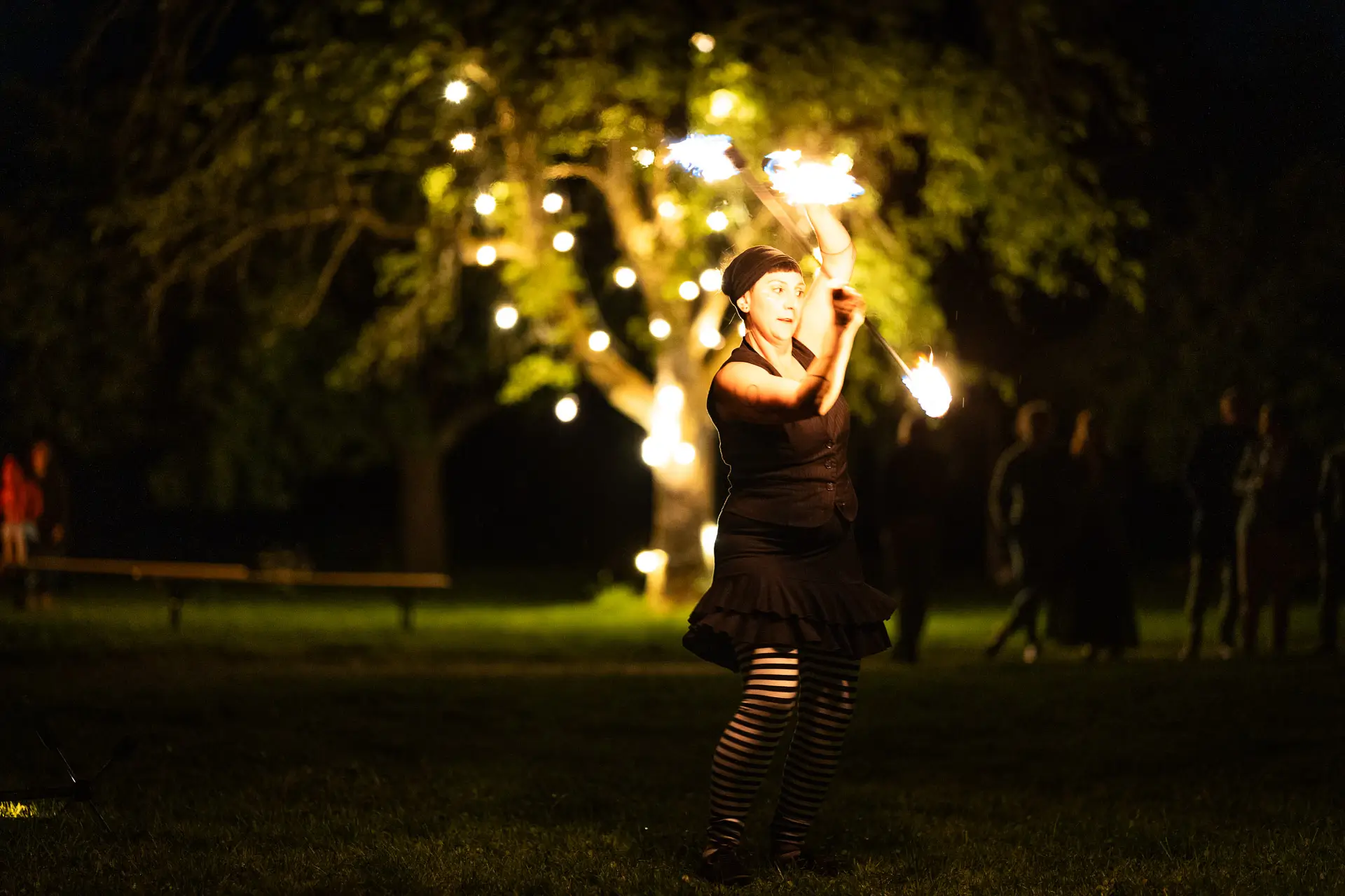 Feuershow im Berghof