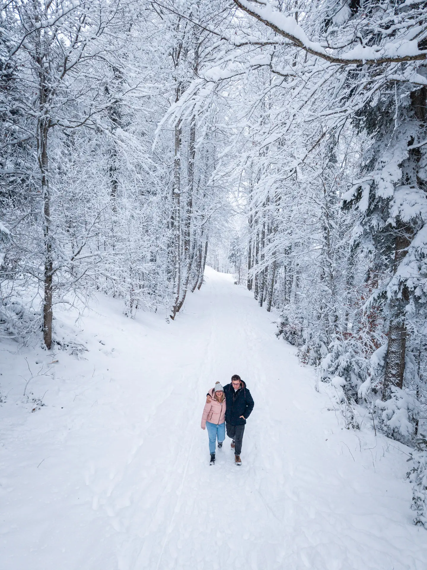 Paarshooting im Schnee
