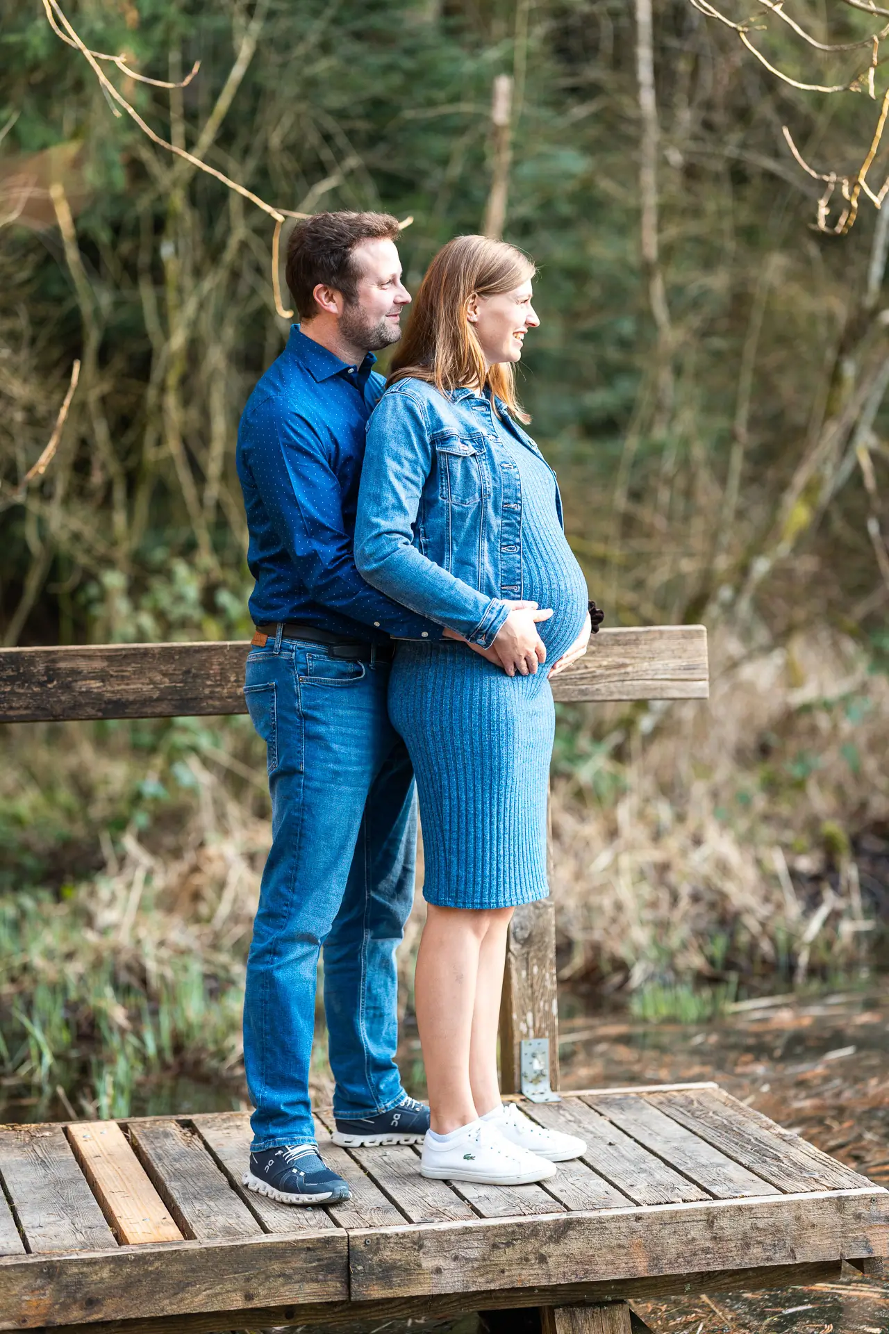 Babybauchshooting am Weiher im Thurgau