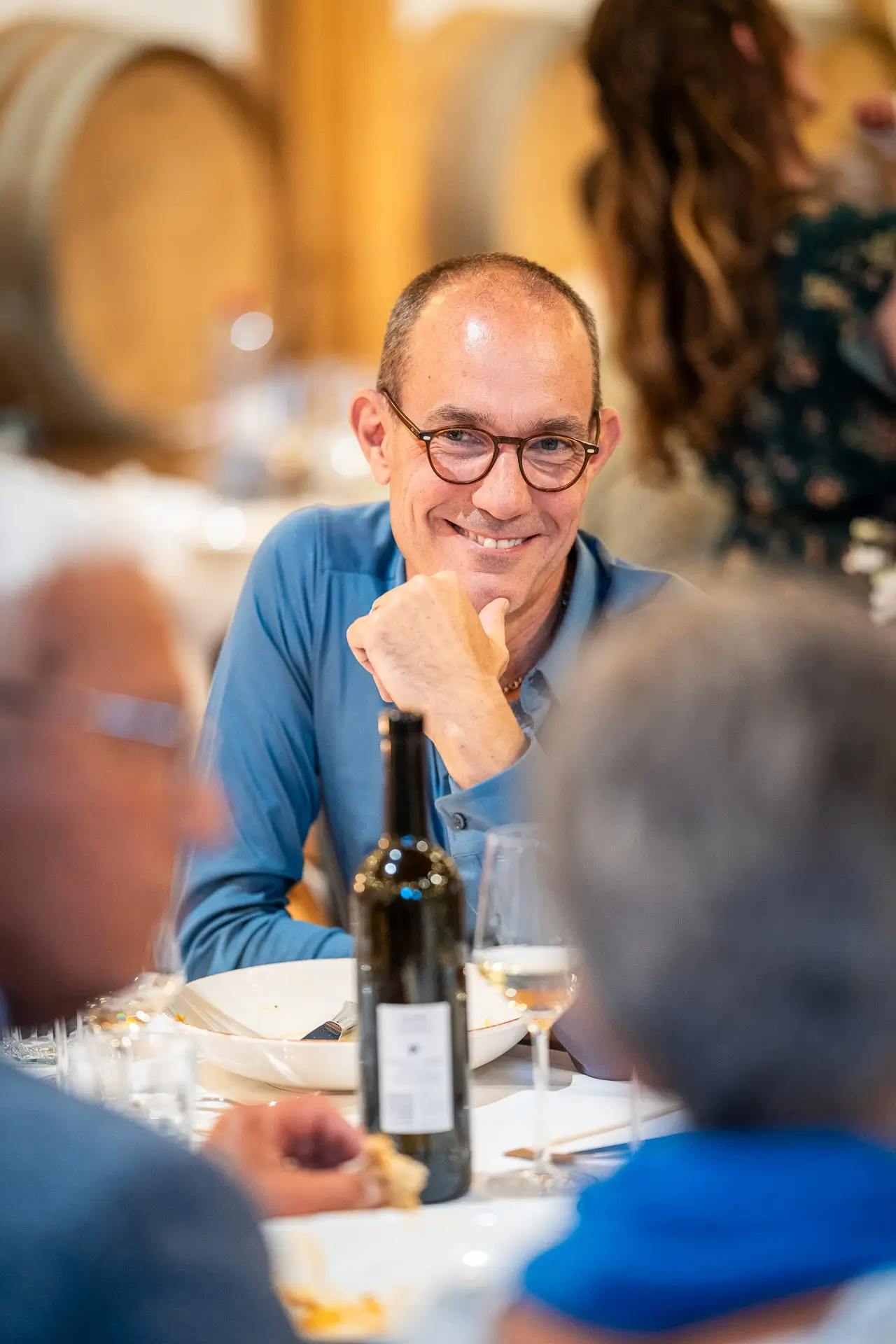 Hochzeitsgäste im Berghof