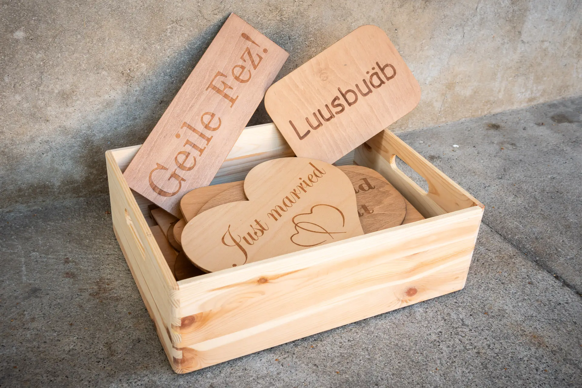 Accessoires Holzschilder