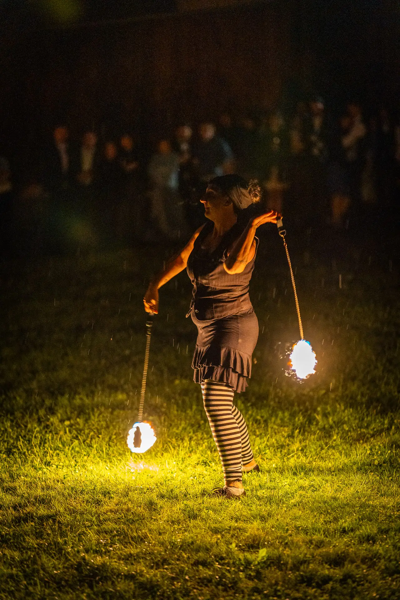 Feuershow an Hochzeit