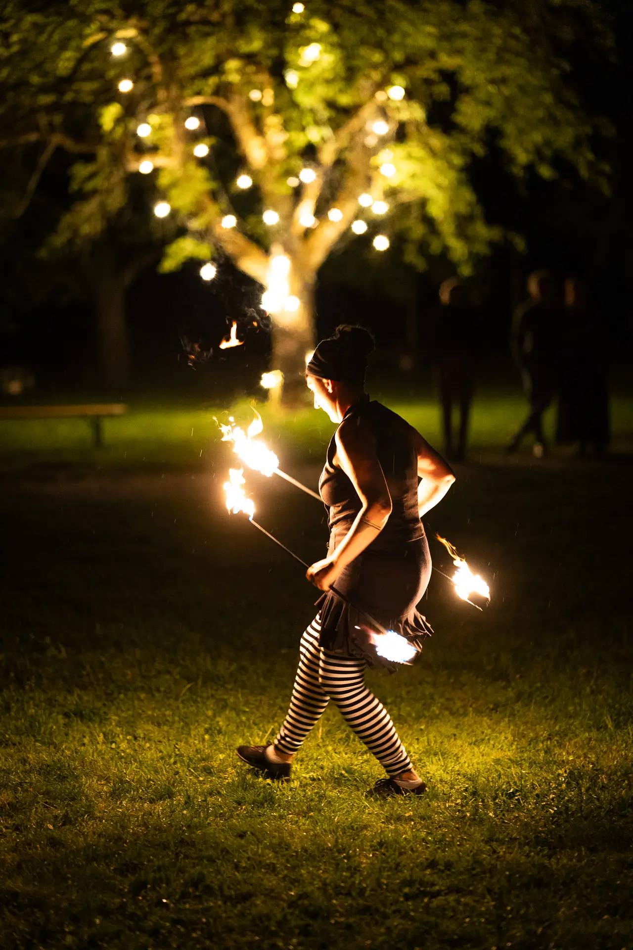 Feuershow am Hochzeit
