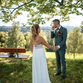 Emotionen beim Brautpaarshooting und dem First Look