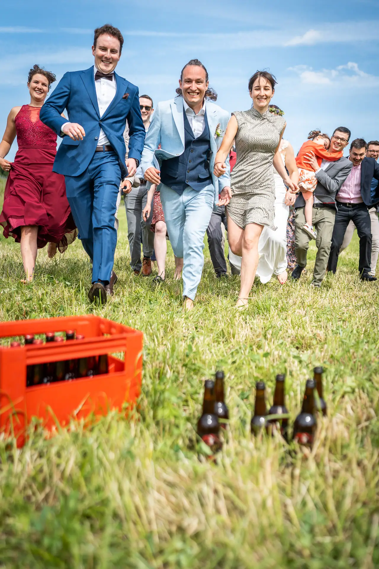 Gruppenbilder bei Hochzeit ungestellt Wiesendangen