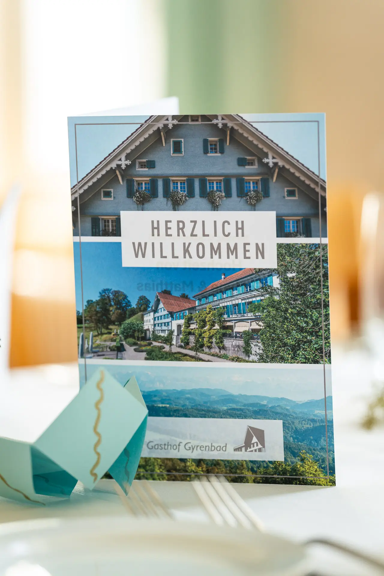 Speisekarte im Gyrenbad