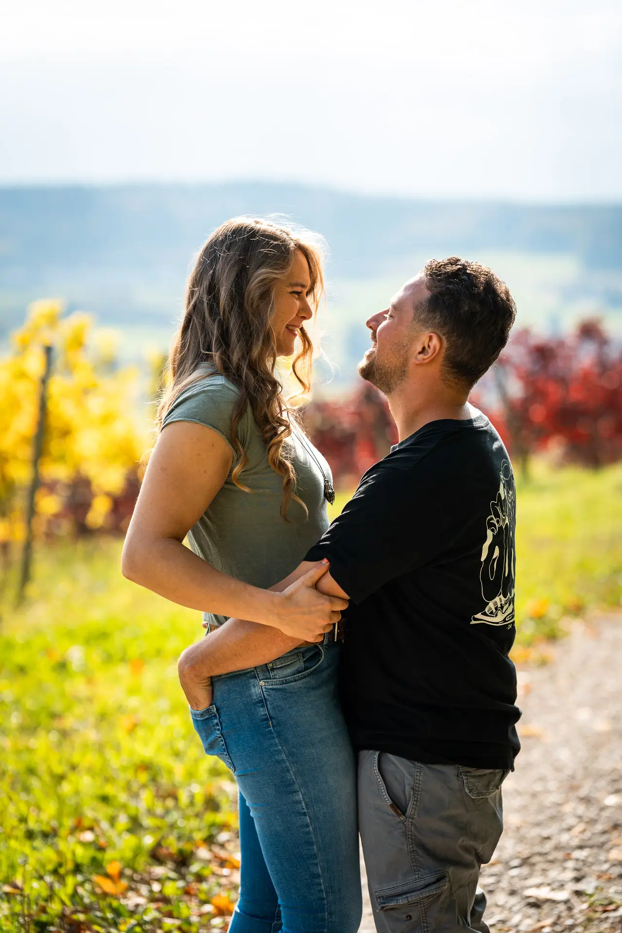 Überraschungs Paarshooting im Rebberg bei Winterthur