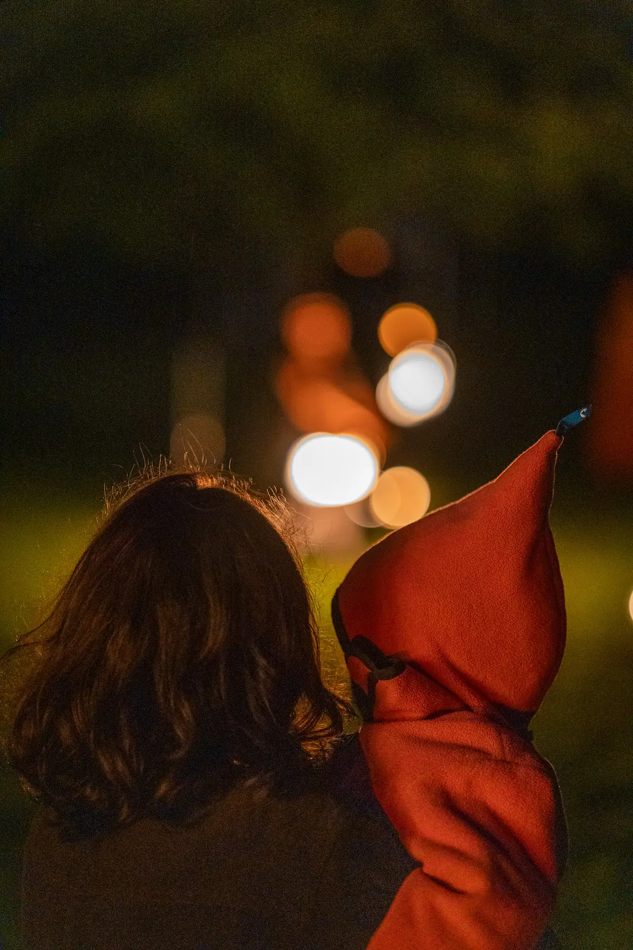 Zuschauen bei Feuershow