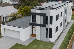 Strowan Rockcote exterior plaster project completed by texture and trowl exteriors for Faass Builder