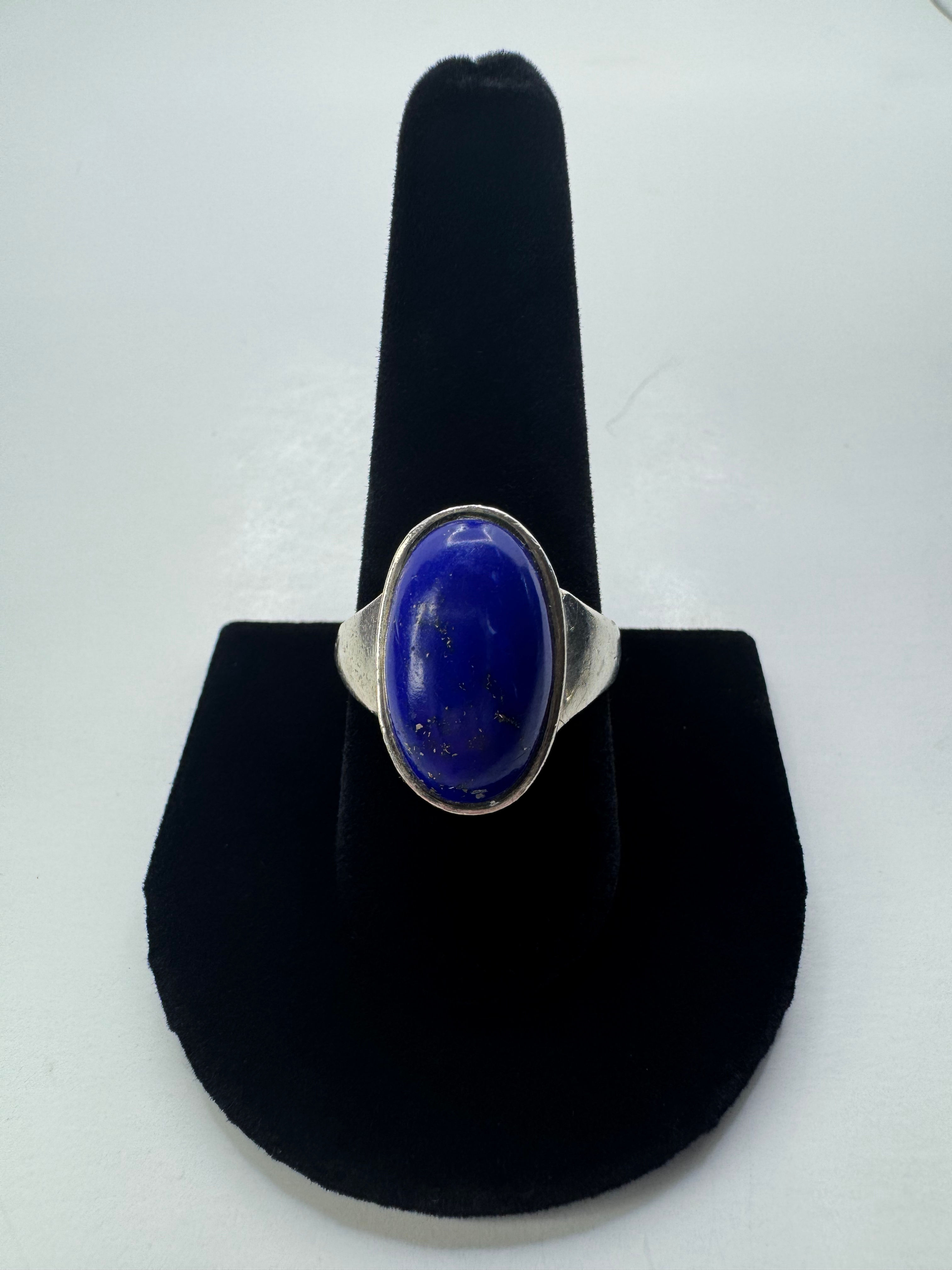 Lapis Lazuli Silver Ring