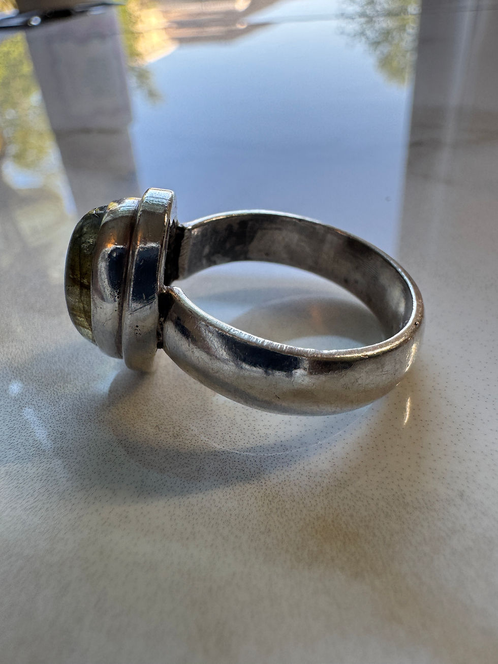 Thumbnail: Labradorite Ring, Size 10