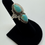 Thumbnail: Double Royston Turquoise Silver Ring