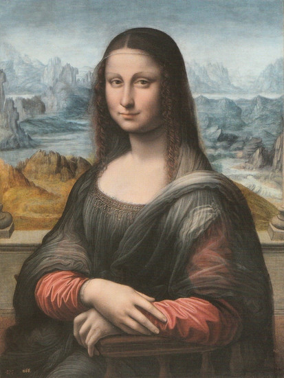 Tableau Mona Lisa, la plus ancienne et authentique copie de la Joconde réalisée par un apprenti de Leonard de Vinci exposé au Museo del Prado à Madrid