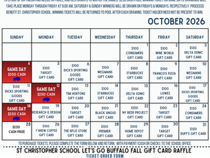 Fall Gift Card Raffle Winners 2026