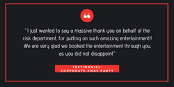 Testimonial: Corporate Christmas Party