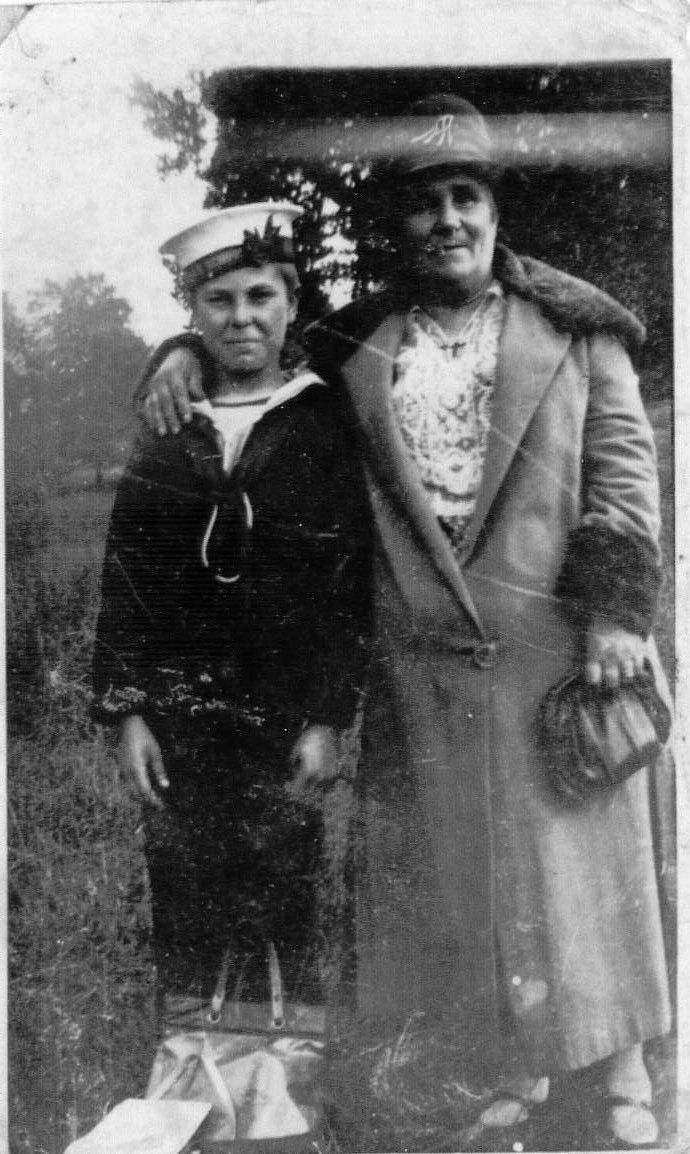 Maude Bridger (nee Sobey) & son Bill