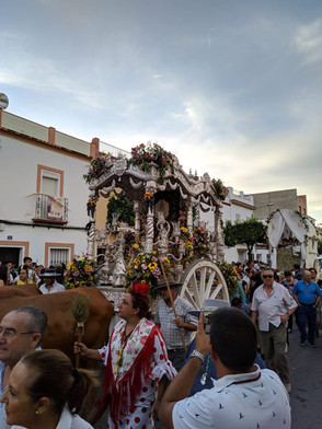 Regreso de la Hermandad del Rocío a nuestro pueblo.