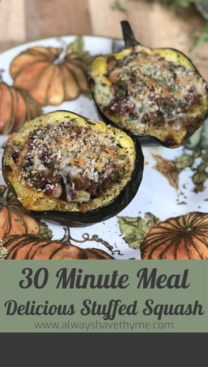 Deliciously Stuffed Acorn Squash