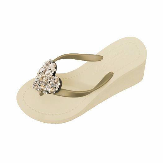 Miniature : Chelsea Heart (Crystal) - Women's High Wedge
