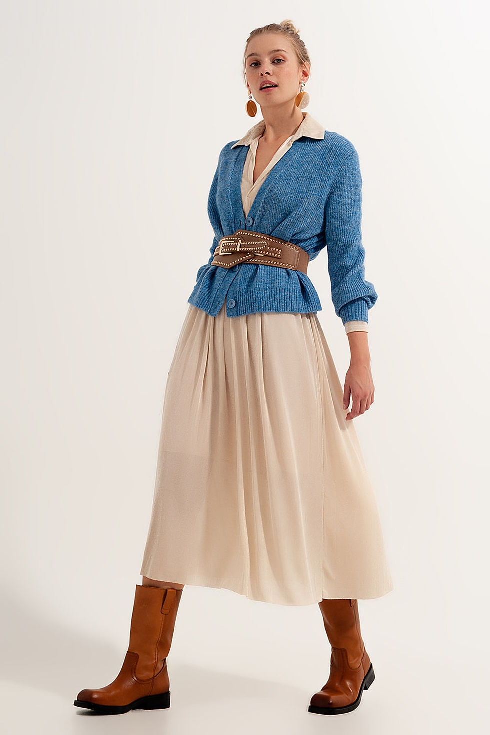 Miniatura: Button Through Cardigan in Blue