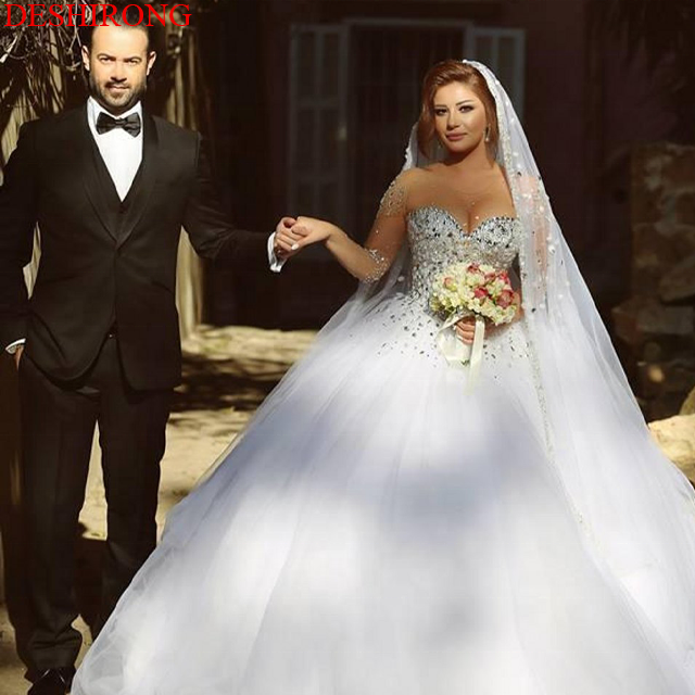 Miniatura: Langarm Spitze Brautkleid Langarm