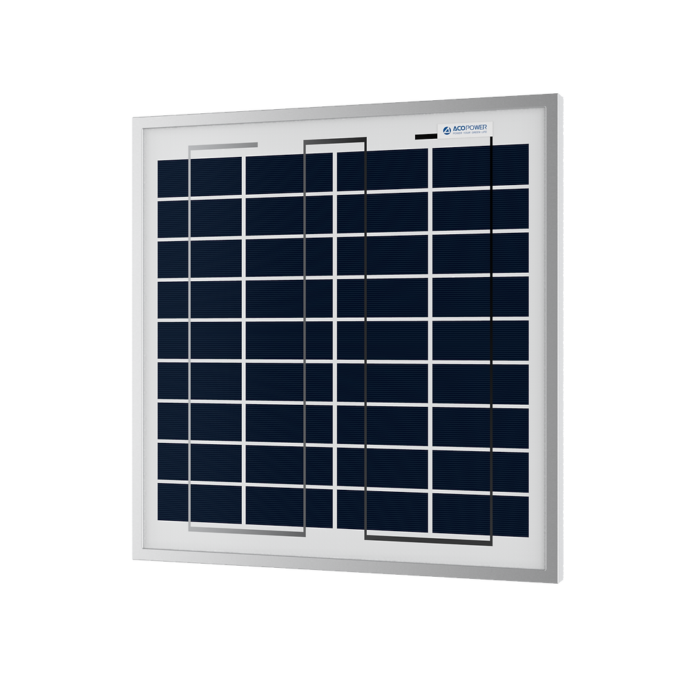 Miniature : ACOPower 15W Poly Solar Panel for 12 Volt Battery Charging