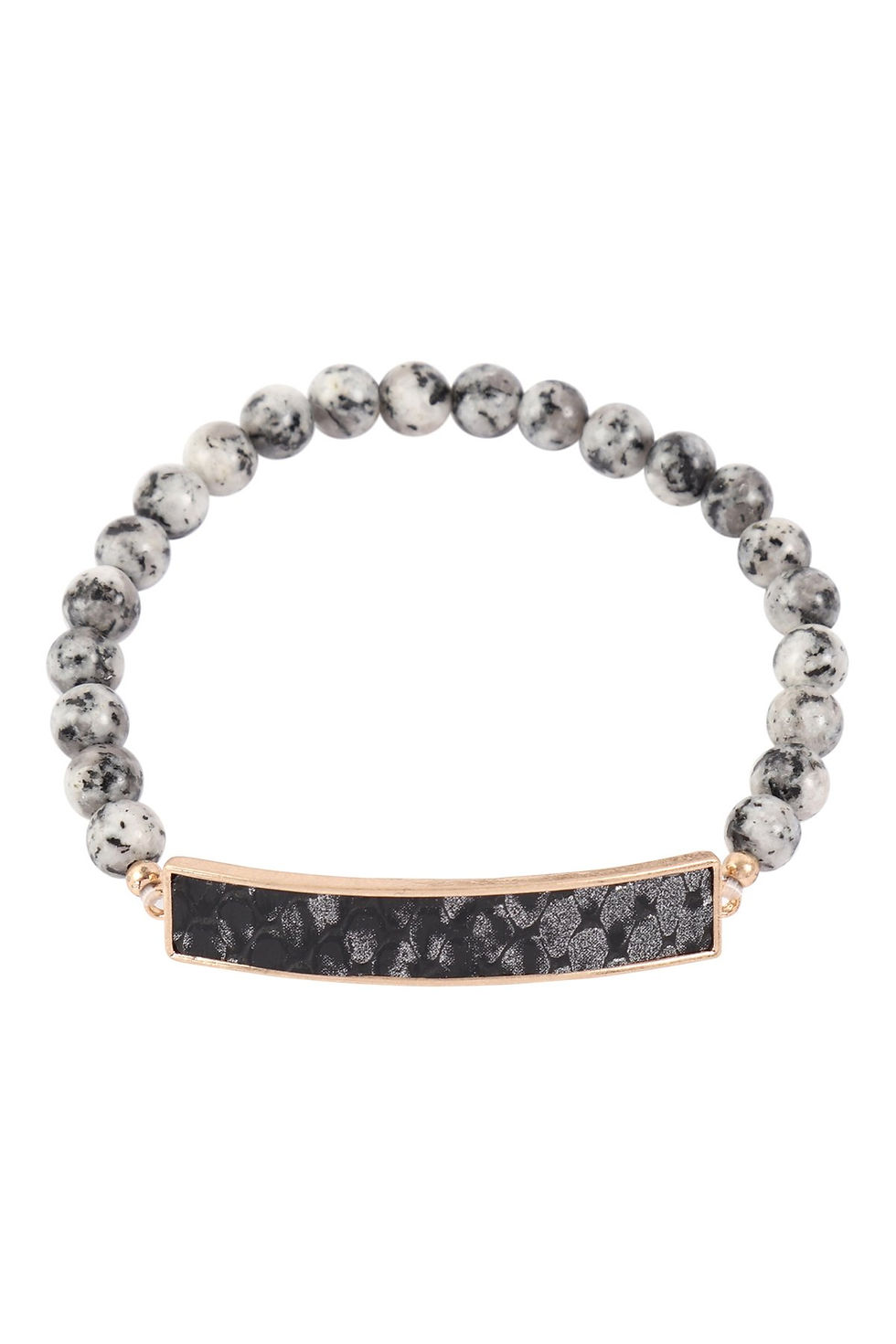 Miniatura: Animal Print Bar With Beaded Stone Bracelet