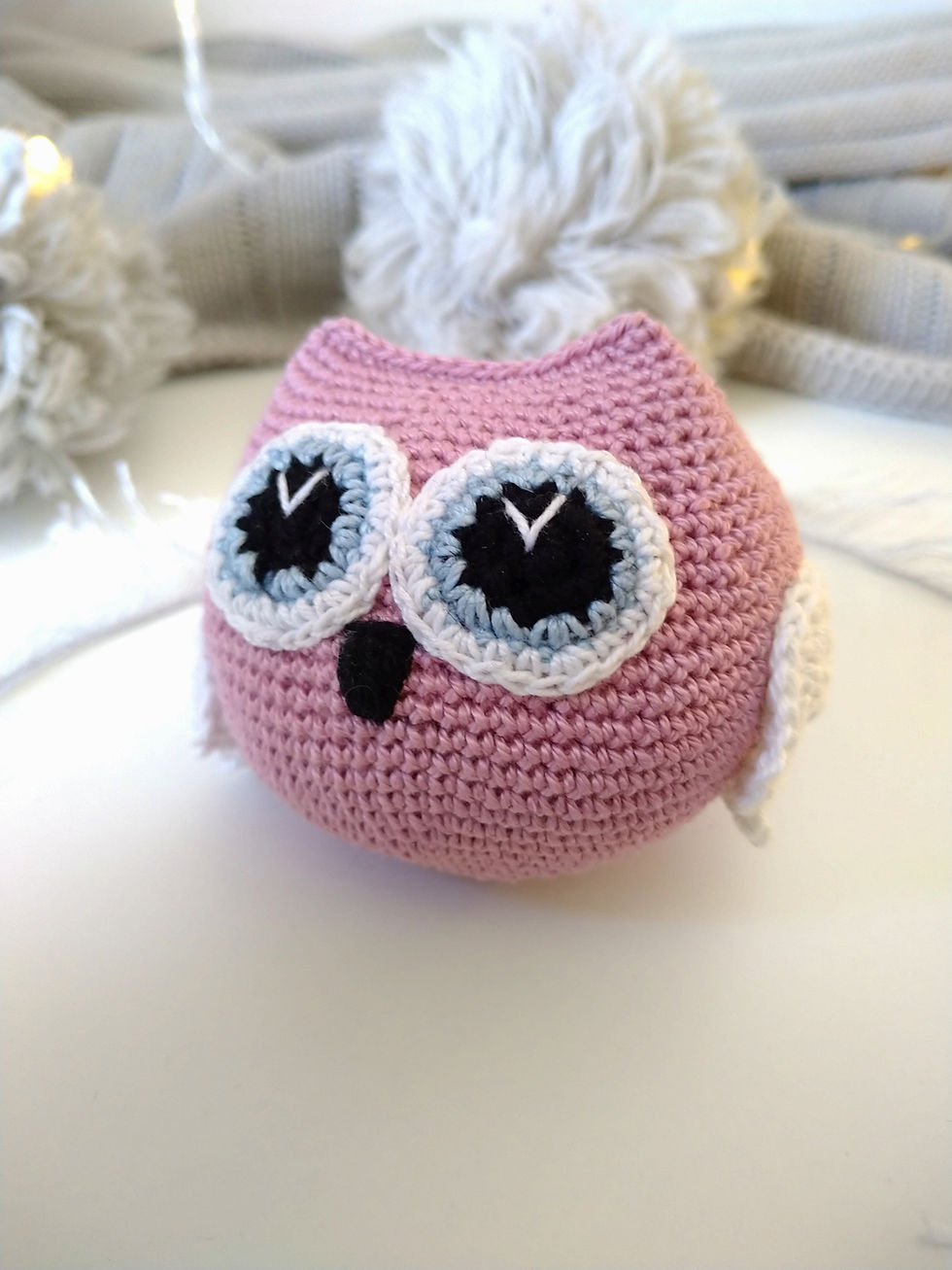 Miniature : Pink Owl Baby Rattle