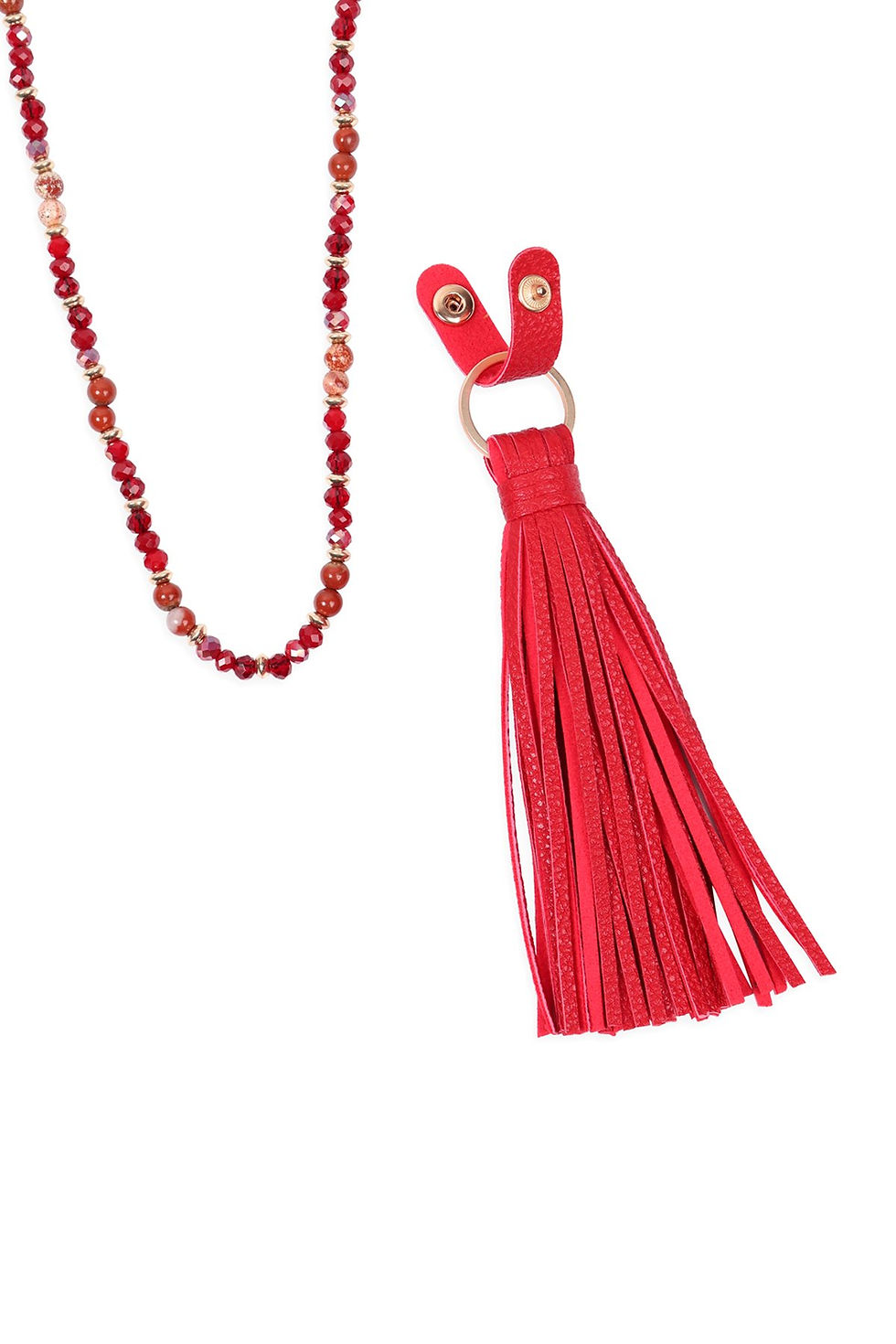 Miniatura: Hdn3121 - Leather Tassel Necklace