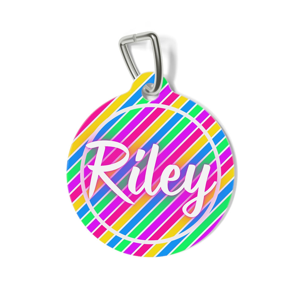 Stripe Hype Pet Tag