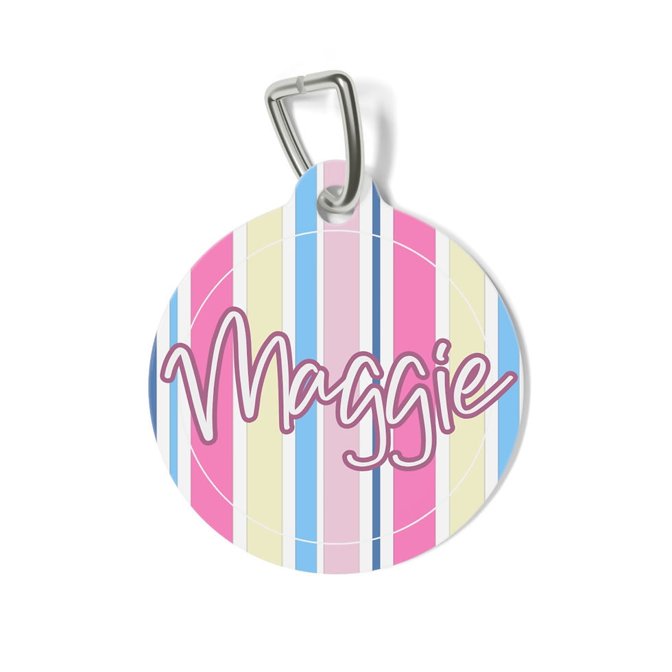 Daydream Lines Pet Tag